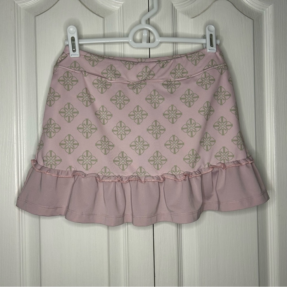 Turtles & tees girls, peak, athletic skirts skort, ruffles pockets, medium